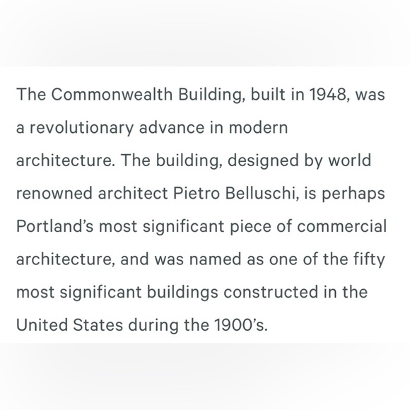 PORTLAND OREGON pencil Commonwealth Building 421 SW 6th 30s 40s antique downtown - Picture 3 of 10